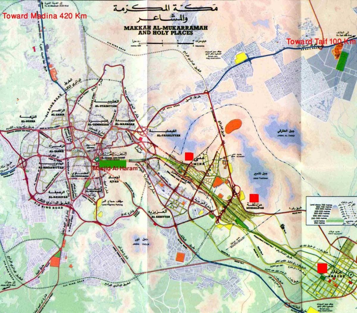 Makkah харам sharif мапа