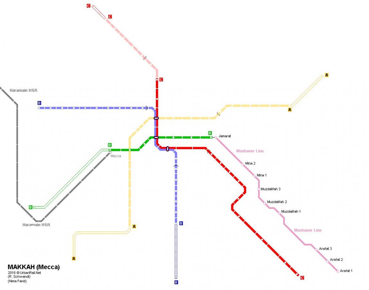 карта на всушност мека метро 