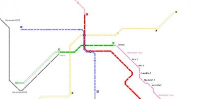 Карта на всушност мека метро 