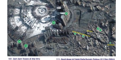 Карта на kubri Makkah