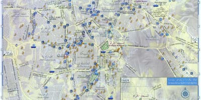 карта на Makkah ziyarat места